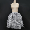 Black Lolita Polka Dot High Elastic Waist Cute Mesh Tutu Women Skirt